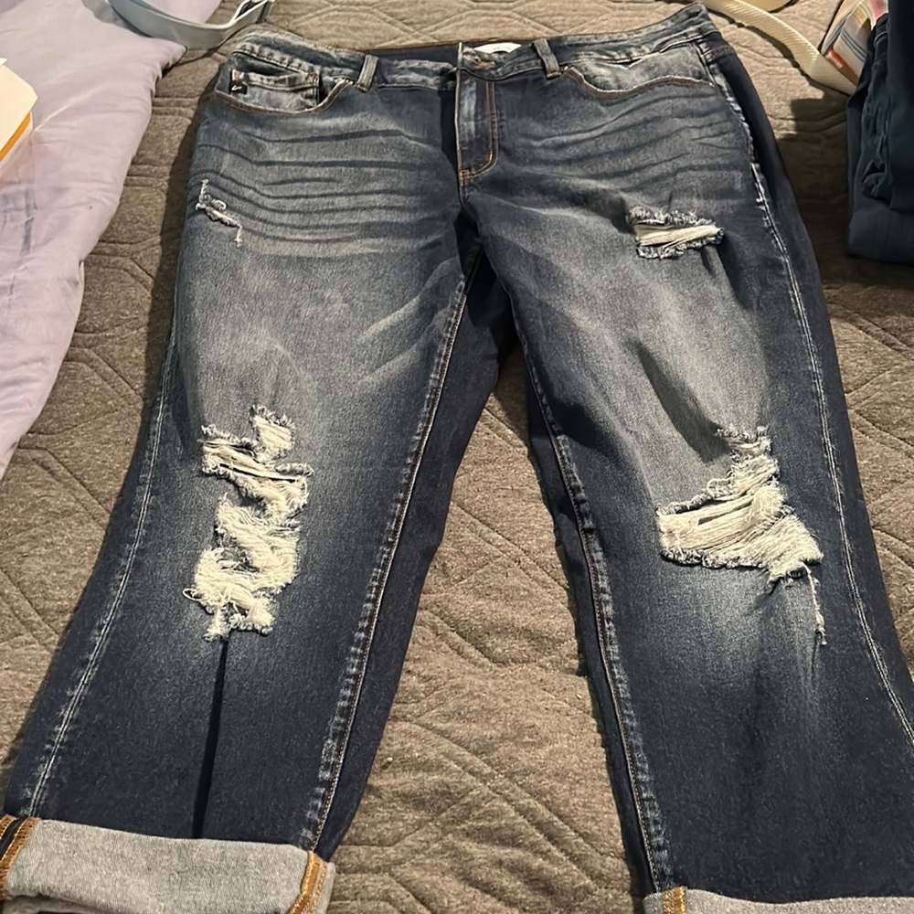 Kancan boyfriend style jeans size 18